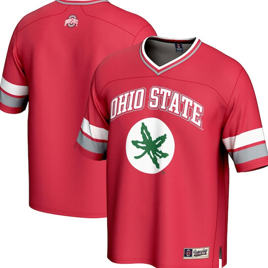 Men's GameDay Greats Scarlet Ohio State Buckeyes Spirit Football Jersey