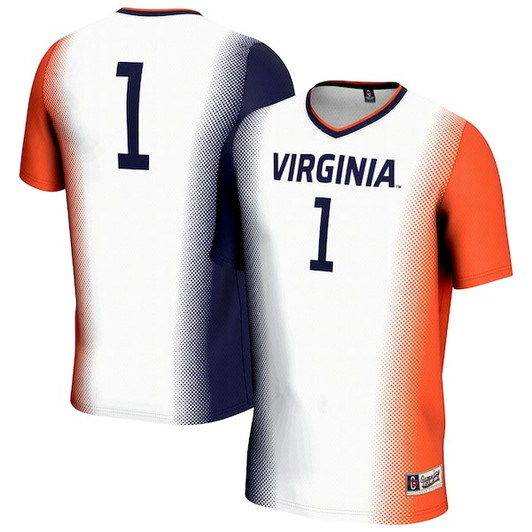 Unisex GameDay Greats  White/Navy/Orange Virginia Cavaliers Lightweight Women's Soccer Jersey