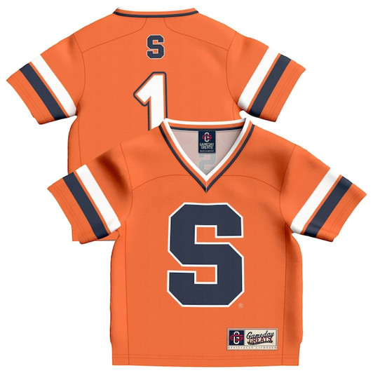 Infant GameDay Greats  Orange #1 Syracuse Orange Lightweight Collegiate Football Fashion Jersey