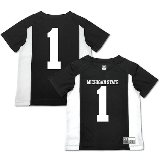 Toddler Garb #1 Black Michigan State Spartans Football Jersey