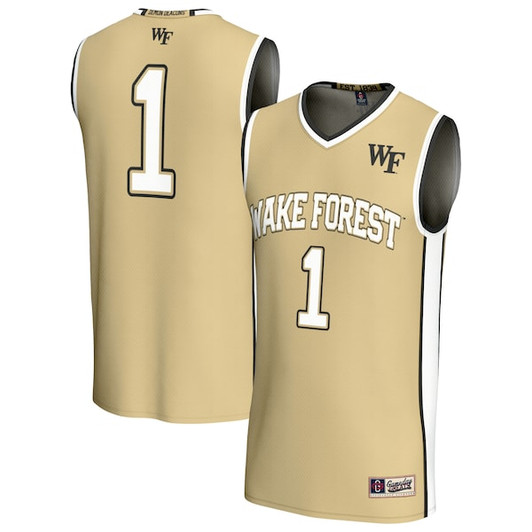 Youth GameDay Greats #1 Gold Wake Forest Demon Deacons Lightweight Basketball Fashion Jersey