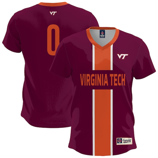 Men's GameDay Greats  Maroon Virginia Tech Hokies Lightweight Soccer Fashion Jersey