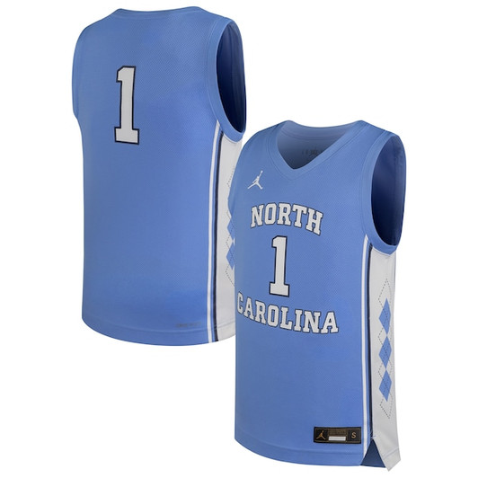 Youth Jordan Brand Carolina Blue North Carolina Tar Heels Replica Basketball Jersey
