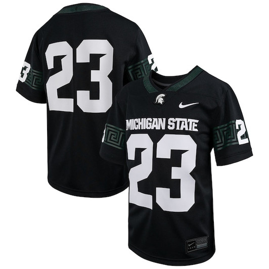 Youth Nike # Black Michigan State Spartans Alternate Football Game Jersey
