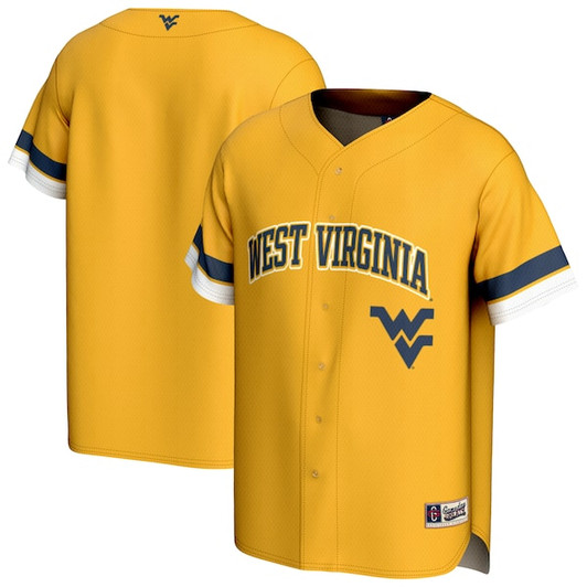 Unisex GameDay Greats Gold West Virginia Mountaineers Spirit Baseball Jersey