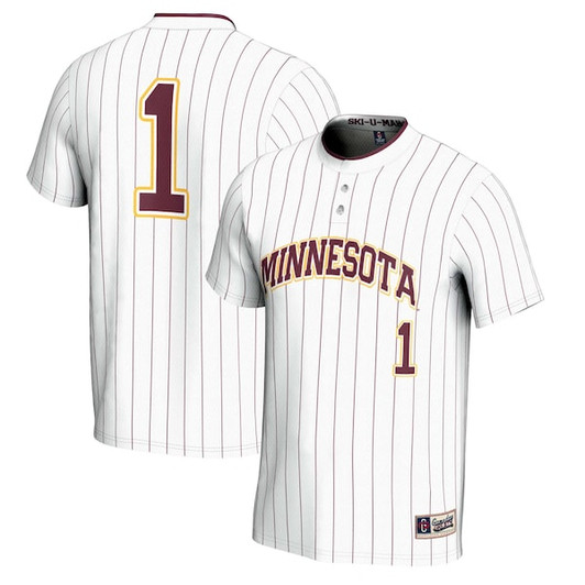 Unisex GameDay Greats #1 White Minnesota Golden Gophers Lightweight Softball Jersey