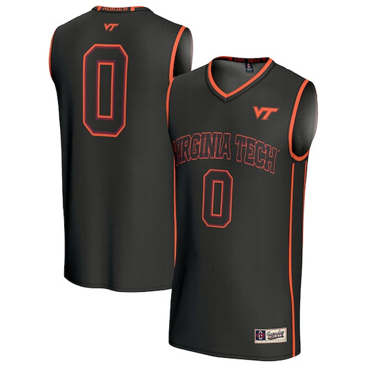 Unisex GameDay Greats #0 Black Virginia Tech Hokies Lightweight Collegiate Basketball Fashion Jersey