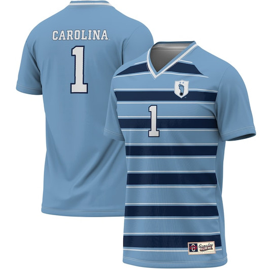 Youth GameDay Greats #1 Carolina Blue/Navy North Carolina Tar Heels Lightweight Soccer Fashion Jersey
