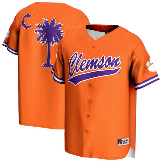 Unisex GameDay Greats Orange Clemson Tigers Lightweight Baseball Jersey