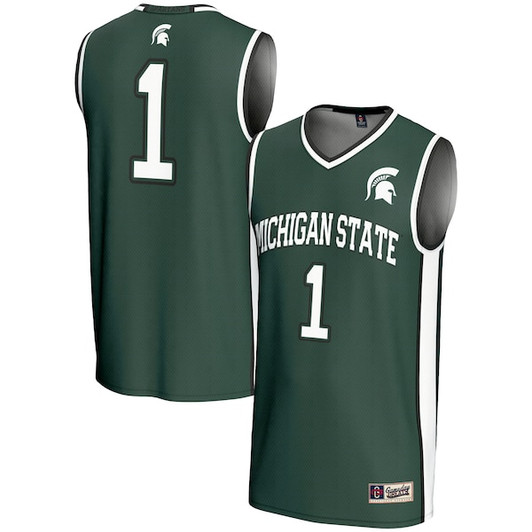 Youth GameDay Greats #1 Green Michigan State Spartans Lightweight Basketball Jersey