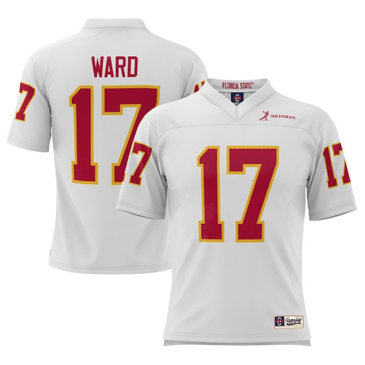Men's GameDay Greats Charlie Ward White Florida State Seminoles Heisman Football Jersey