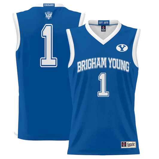 Youth GameDay Greats #1 Royal BYU Cougars Lightweight Basketball Jersey