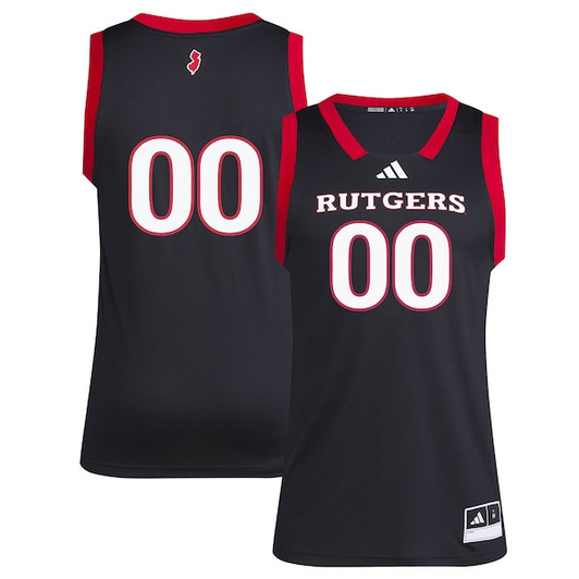 Men's adidas #1 Black Rutgers Scarlet Knights Replica Swingman Jersey