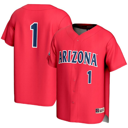 Youth GameDay Greats #1 Red Arizona Wildcats Lightweight Baseball Fashion Jersey