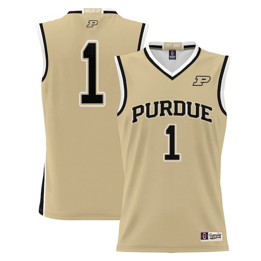 Youth GameDay Greats Gold #1 Purdue Boilermakers Lightweight Basketball Jersey