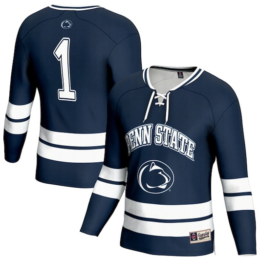Unisex GameDay Greats  Navy Penn State Nittany Lions Lightweight Men's Hockey Team Fashion Jersey