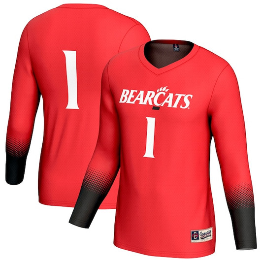Unisex GameDay Greats #1 Red Cincinnati Bearcats Lightweight Collegiate Volleyball Fashion Jersey
