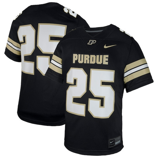 Youth Nike #1 Black Purdue Boilermakers  Untouchable Replica Game Jersey
