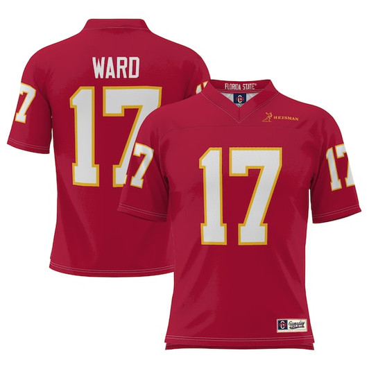Men's GameDay Greats Charlie Ward Garnet Florida State Seminoles Heisman Football Jersey