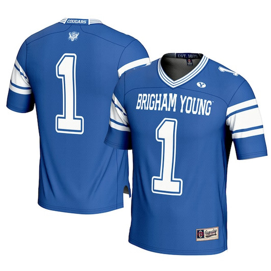 Men's GameDay Greats #1 Royal BYU Cougars Football Jersey