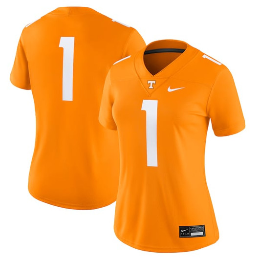 Women's Nike #1 Tennessee Orange Tennessee Volunteers Game Jersey