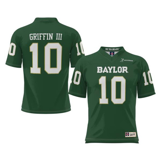 Men's GameDay Greats Robert Griffin III Green Baylor Bears Heisman Football Jersey