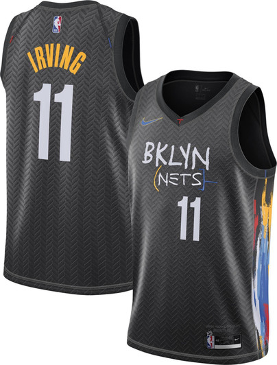 Nike Replica Replica Replica Men'S 2020-21 City Edition Brooklyn Nets Kyrie Irving #11 Dri-Fit Swingman Jersey