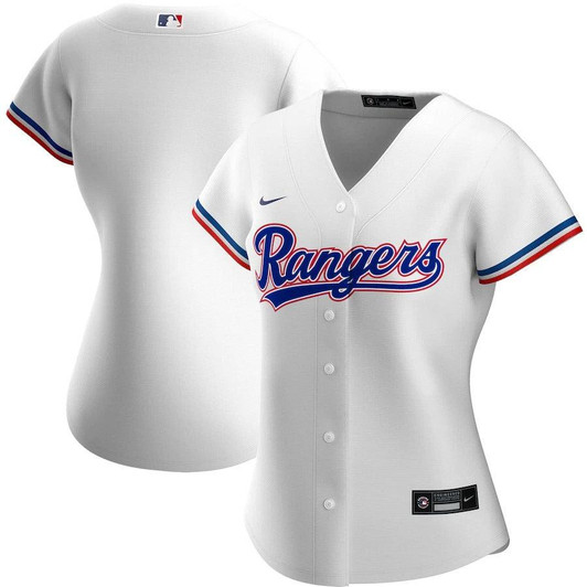Womens Texas Rangers Nike Replica Replica White Home Replica Team Jersey