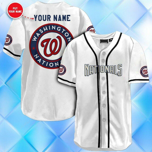 Personalized Custom Name Washington Nationals All Over Print Baseball Jersey For Fans