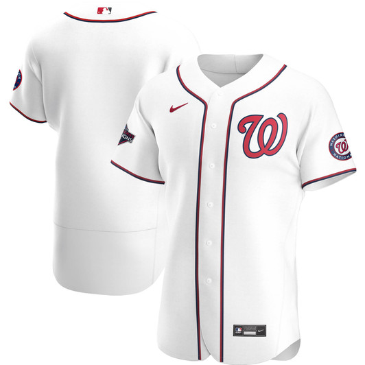 Washington Nationals Nike Replica Replica 2019 World Series Champions Home  Team Jersey - White