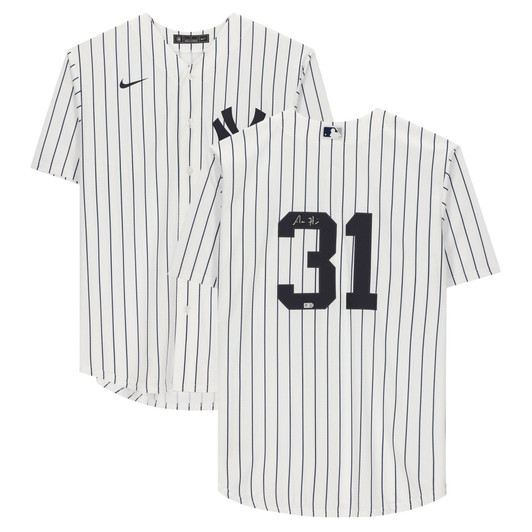 Aaron Hicks New York Yankees Fanatics  Autographed White Nike Replica Replica Replica Jersey