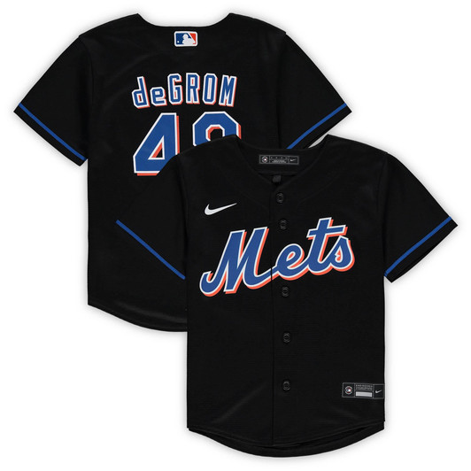 Jacob deGrom New York Mets Nike Replica Replica Preschool Alternate Replica Player Jersey - Black