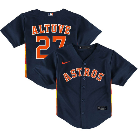 Toddler Houston Astros Jose Altuve Navy Alternate Player Baseball Jersey Mlb Baseball Jersey883