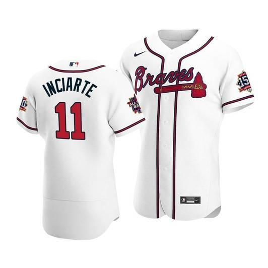 Atlanta Braves Ender Inciarte #11 2021 Mlb All-Star Game Patch Home Jersey White