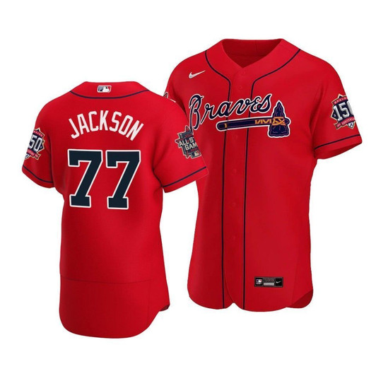 Atlanta Braves Luke Jackson #77 2021 Mlb All-Star Game Patch Alternate Jersey Red