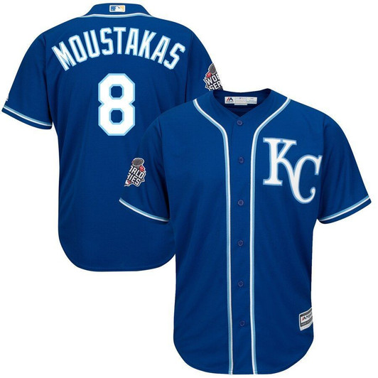 Mike Moustakas Kansas City Royals Majestic 2015 World Series Bound Cool Base Jersey Royal 2019