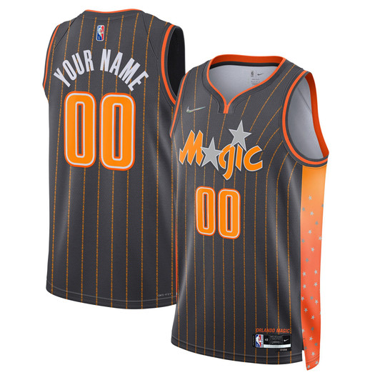Orlando Magic Nike Replica Replica Replica 2021/22 Swingman Custom Jersey - City Edition - Anthracite