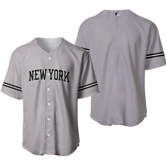 New York Yankees Road Flex Base Collection Team Gray Jersey Inspired Style Baseball Jersey