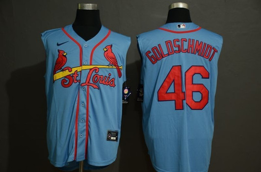 St. Louis Cardinals Paul Goldschmidt 46 2020 Mlb Blue Jersey