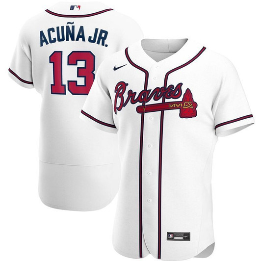Atlanta Braves Ronald Acuï¿½A Jr. #13 2020 Mlb White Jersey