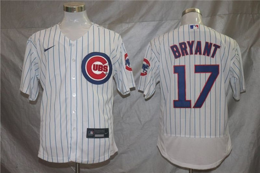 Chicago Cubs Kris Bryant #17 2020 Mlb White Jersey