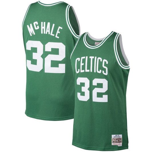 Kevin Mchale Boston Celtics Mitchell & Ness 1986 87 Hardwood Classics Swingman Kelly Green 3D Jersey
