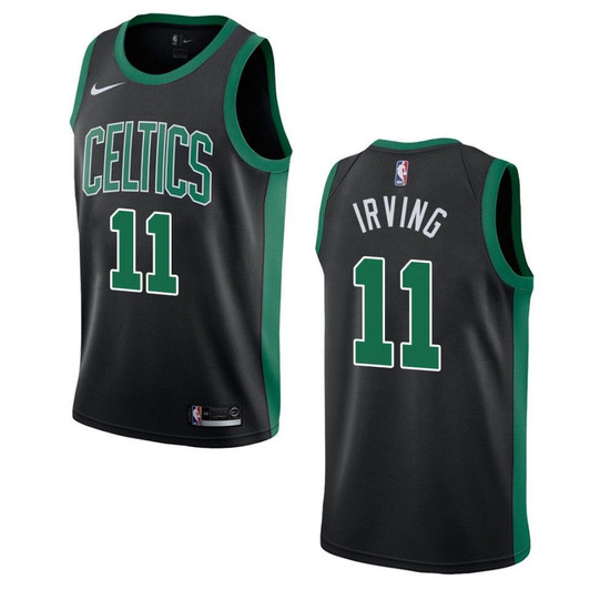 Boston Celtics 11 Kyrie Irving Statement Swingman Black 3D Jersey