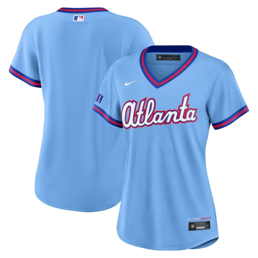 Women's Atlanta Braves  Nike Powder Blue 2026 City Connect Stadium Jersey