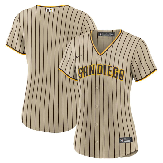 San Diego Padres Nike Replica Replica Women's Alternate Replica Team Jersey - Tan