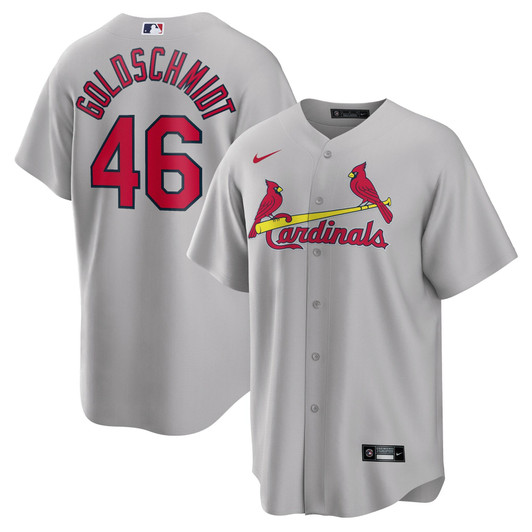 Paul Goldschmidt St. Louis Cardinals Nike Replica Replica Road Replica Player Name Jersey - Gray