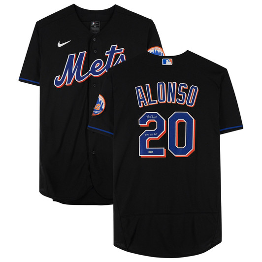 Pete Alonso New York Mets Fanatics  Autographed Nike Replica Replica  Jersey with "2019 NL ROY" Inscription - Black
