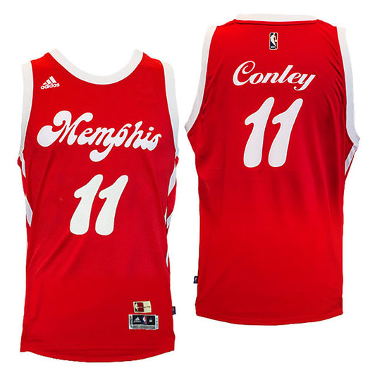 Male Mike Conley Memphis Grizzlies #11 2016-17 Hardwood Classics Nights Red Jersey