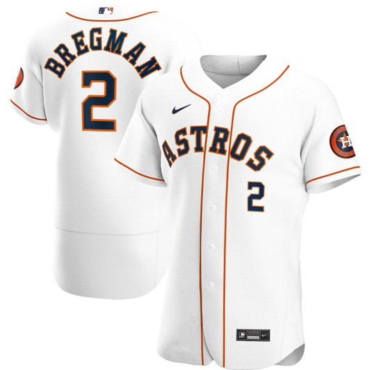MenS Houston Astros Alex Bregman White Home Player Baseball Jersey Mlb Baseball Jersey1049