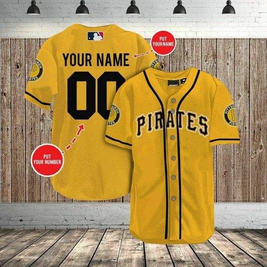 [Custom Name] Pittsburgh Pirates All Over Print Personalize Baseball Jersey  for Fans